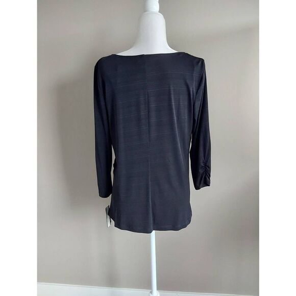 AB Studio Top Sz XL Black New - Picture 3 of 9